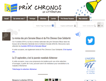 Tablet Screenshot of prix-chronos.org